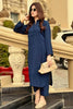 Midnight Blue Solid Dress