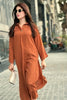 Polished Brown Long Dress