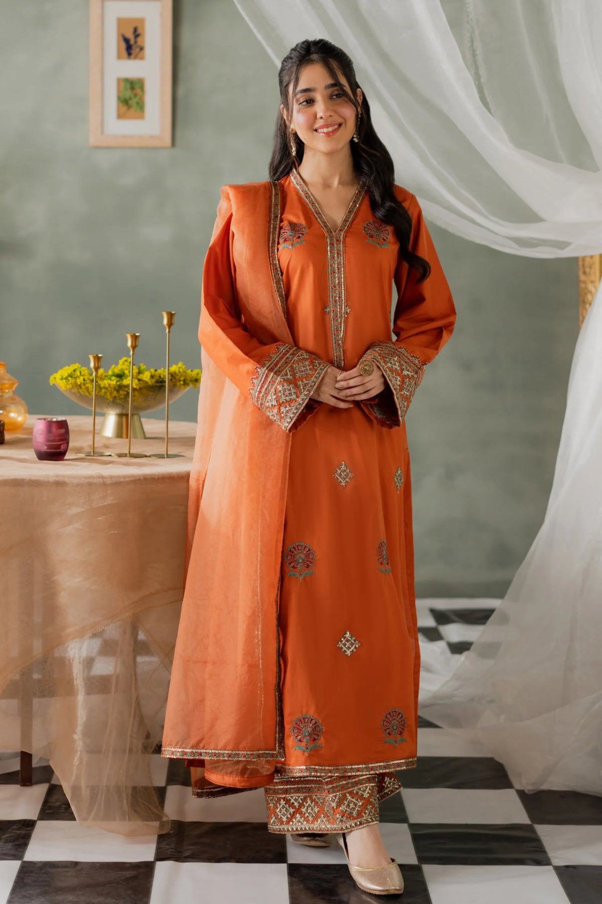 Polished Brown Long Dress