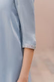 Embroidered Sheesha silk Light Blue
