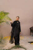 Embroidered Sheesha silk Black Dress
