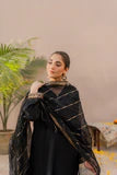 Embroidered Sheesha silk Black Dress