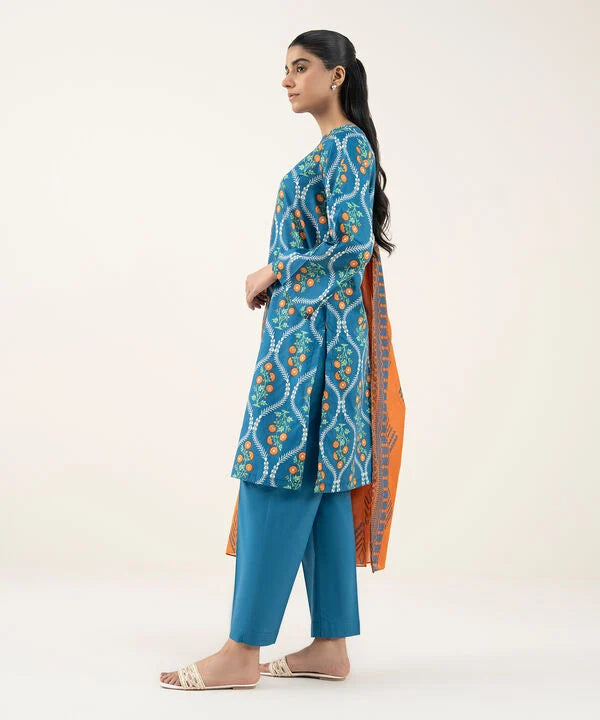 3 Piece - Printed Lawn Suit
