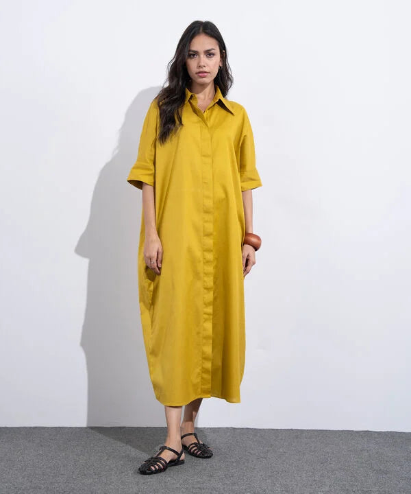Linen Blend Dress