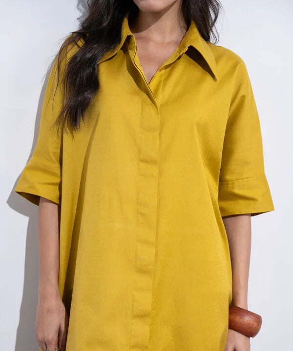 Linen Blend Dress