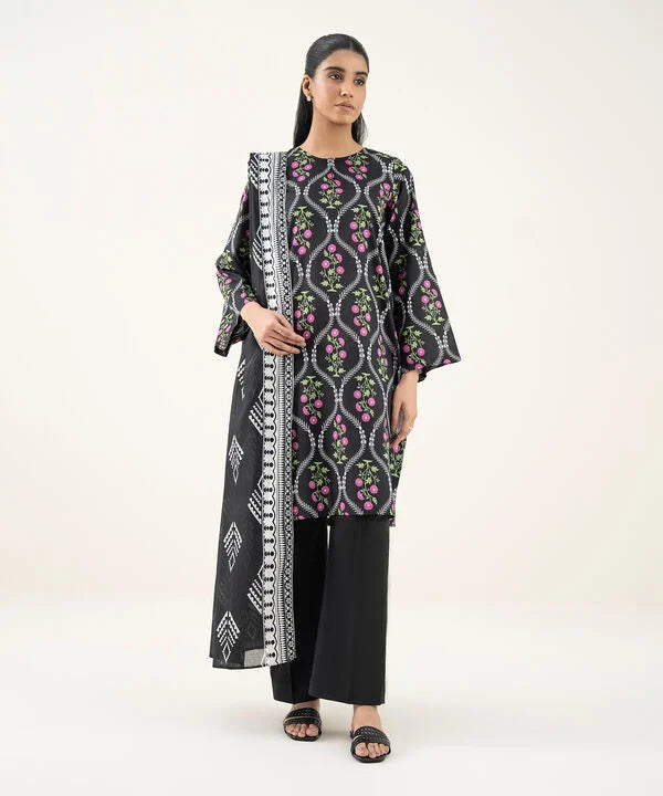 3 Piece - Printed Lawn Suit